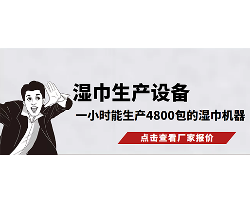 濕巾生產設備，一小時能生產4800包的濕巾機器，需要多少錢