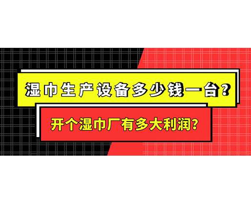 濕巾生產(chǎn)設(shè)備多少錢一臺(tái)？開個(gè)濕巾廠有多大利潤？