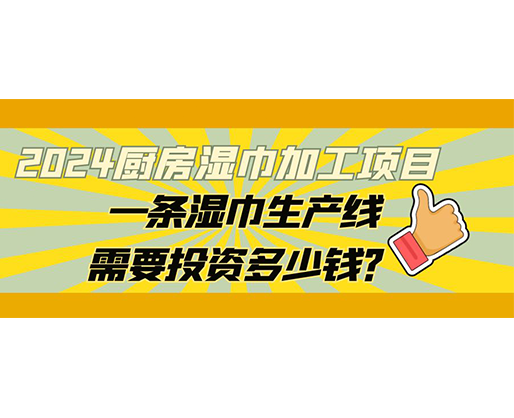 2024廚房濕巾加工項(xiàng)目，一條濕巾生產(chǎn)線需要投資多少錢？