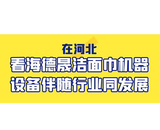 在河北，看海德晟潔面巾機器設(shè)備伴隨行業(yè)同發(fā)展